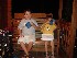 Ted and Tom eating S'Mores